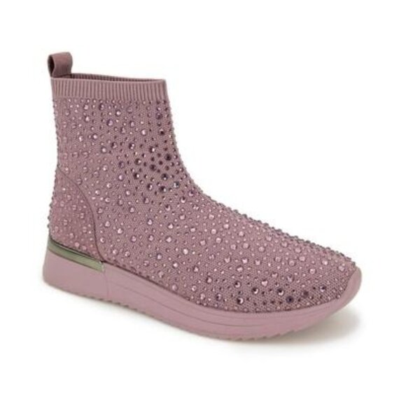 Kenneth Cole Reaction Women's Cameron Jewel Sneaker Mauve Size 6 NEW